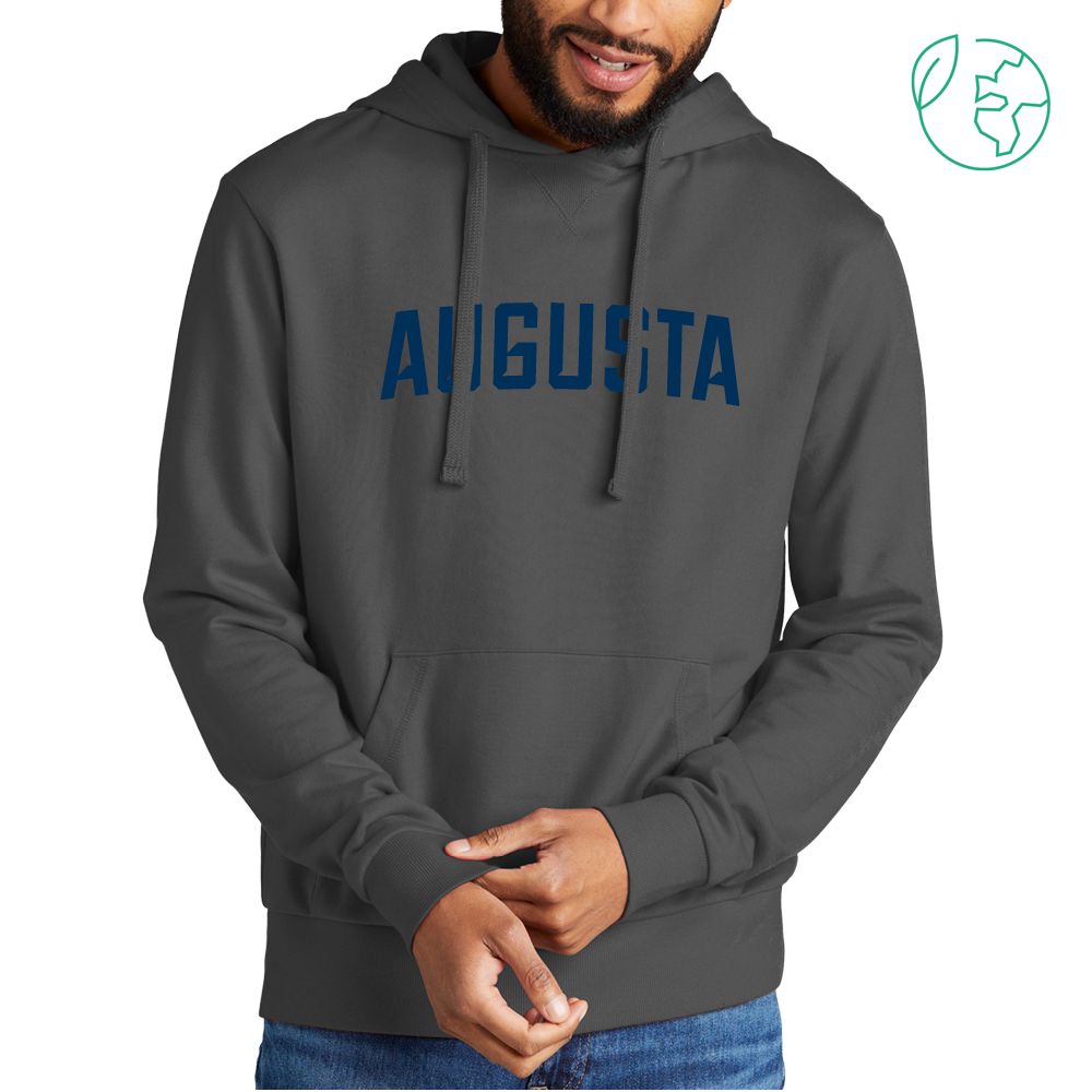 Augusta Allmade Dark Grey Organic French Terry Pullover Hoodie- Augusta