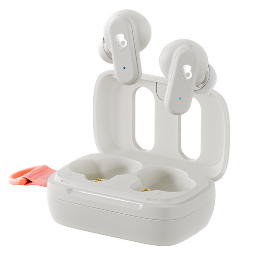 Skullcandy Dime 3 True Wireless Earbuds Bone Orange Glow