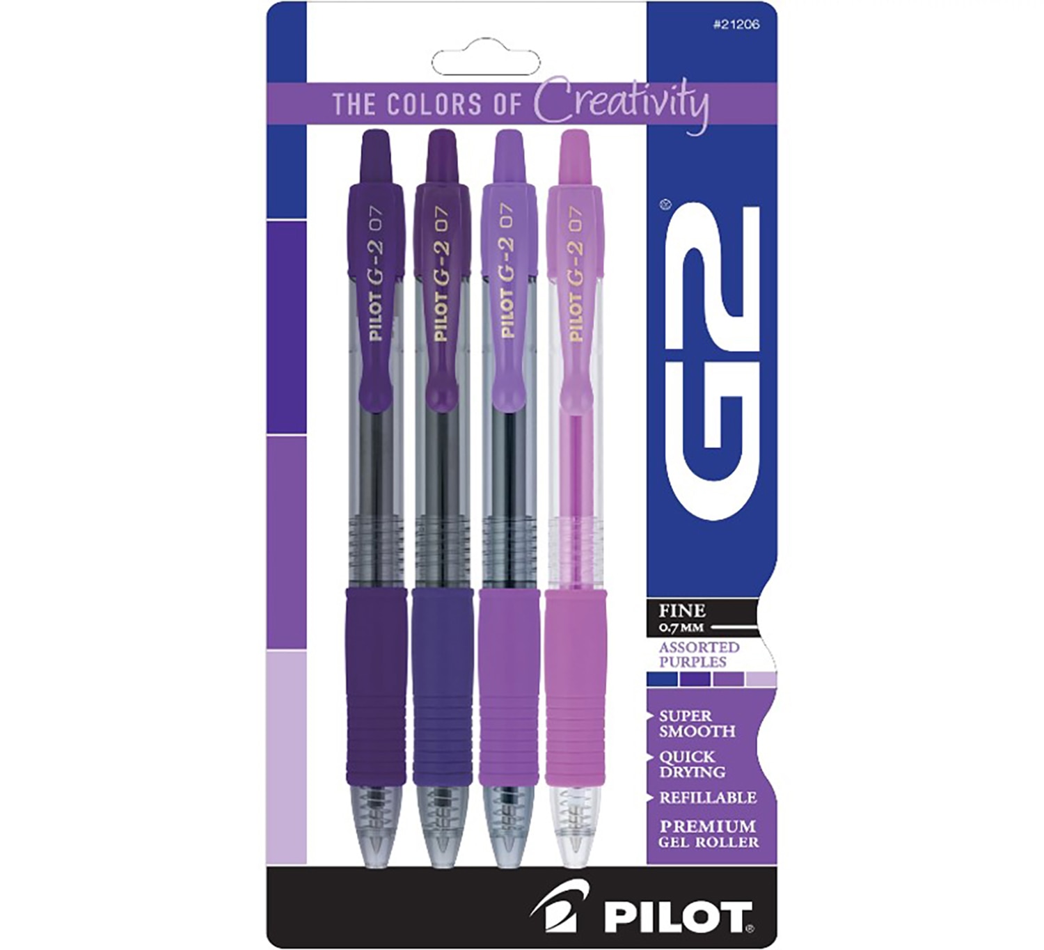 G2 Boost Gel Pen 4pk- Assorted Purples