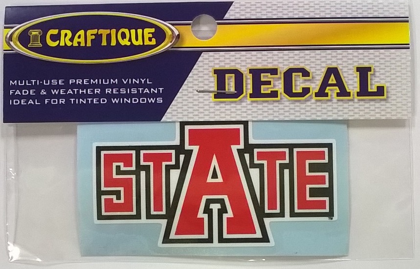 Arkansas State 3" Auto Decal