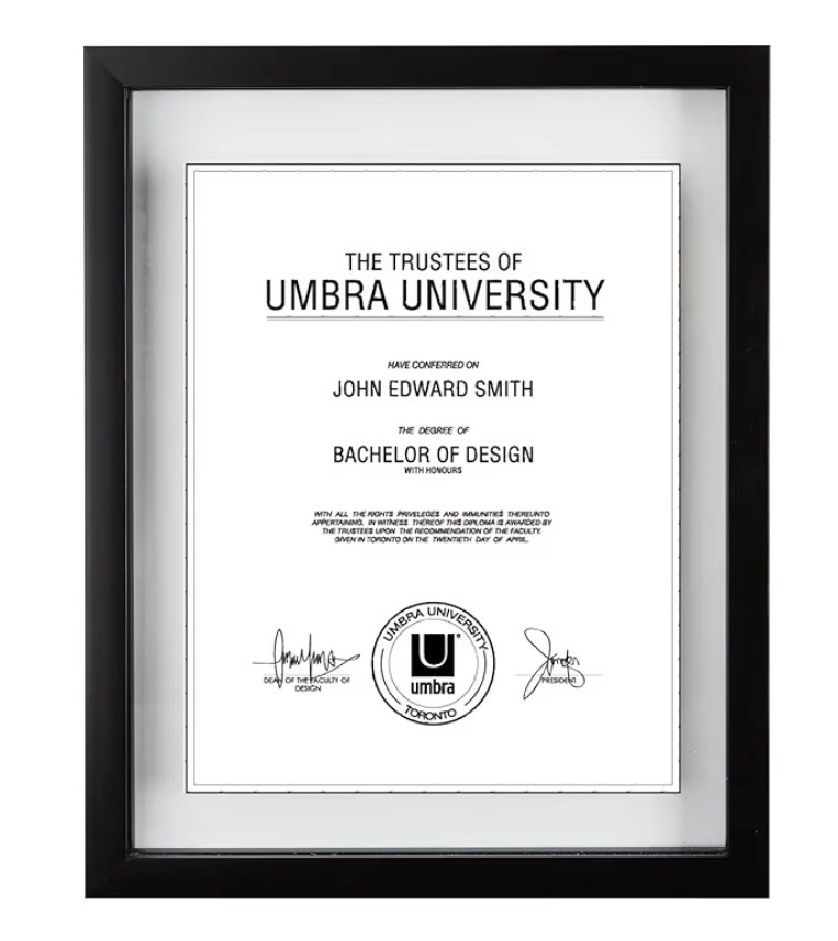 Umbra Diploma Frame