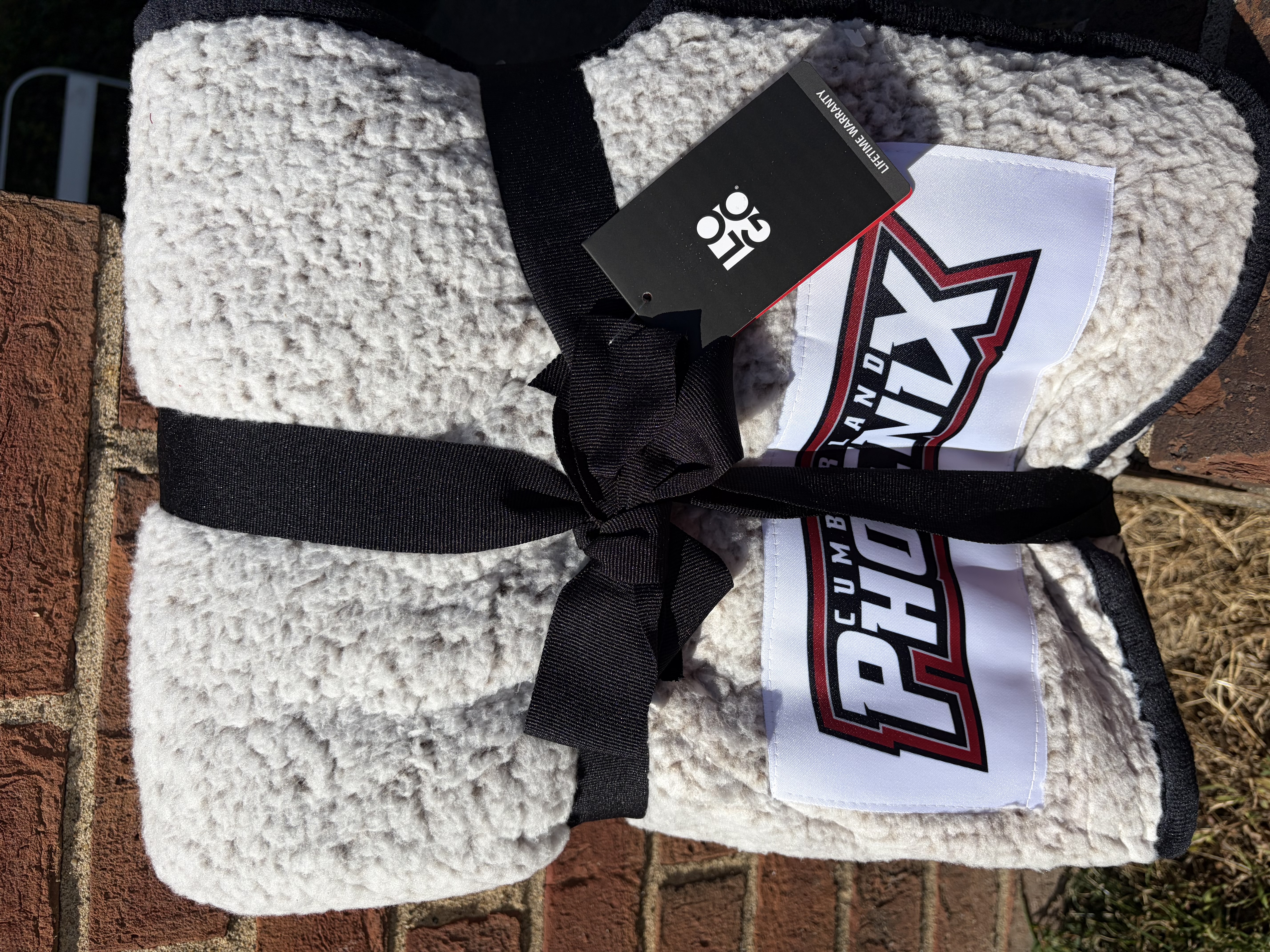 Cumberland University Frosty Black Fleece Blanket