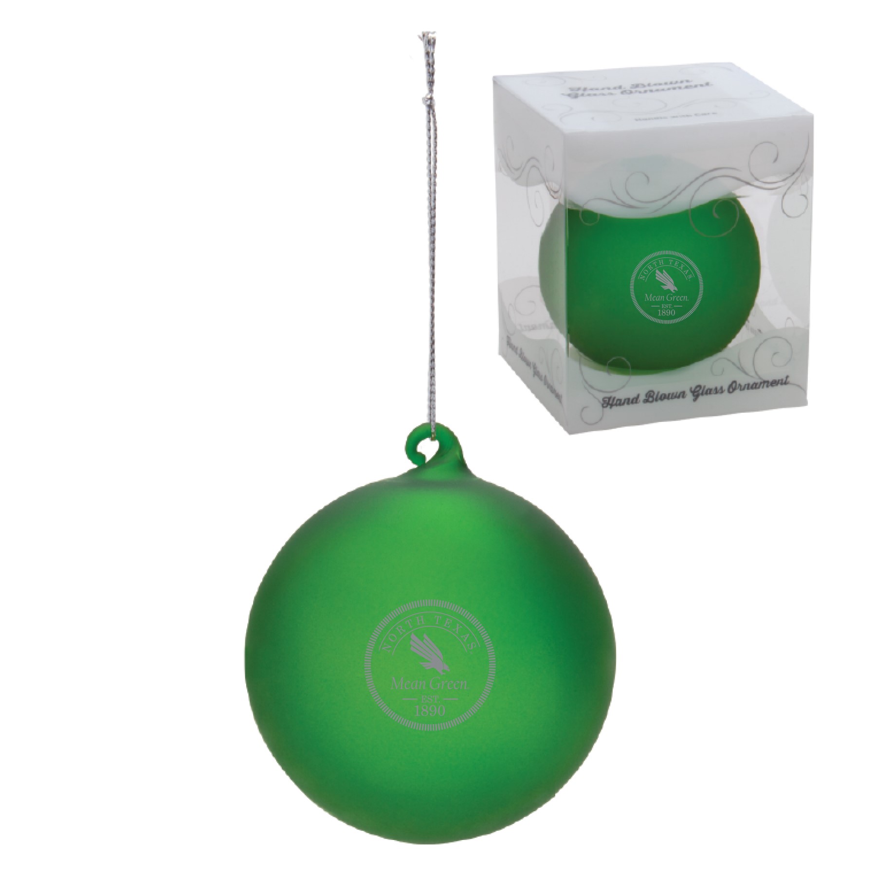 FROSTED GLASS ORNAMENT