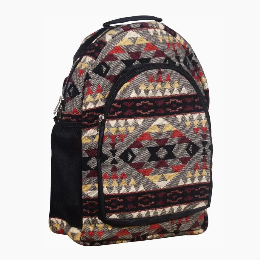 Gray Tribal New West Backpack