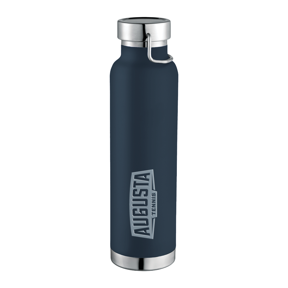Augusta Thor Copper Vacuum Insulated Navy Bottle 22oz- Tennis