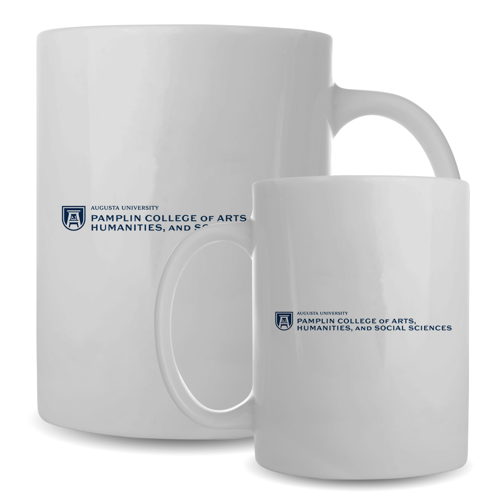 Augusta Full Color White Mug 15oz- Pamplin College of Arts