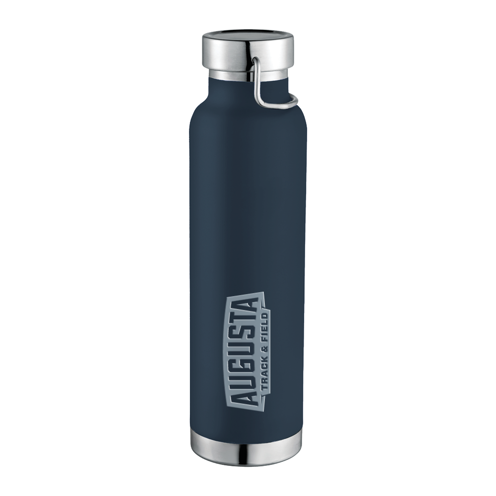 Augusta Thor Copper Vacuum Insulated Navy Bottle 22oz- Track and Field