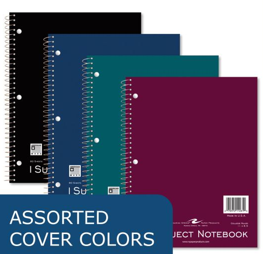1 Subject Notebook 80 Sheets