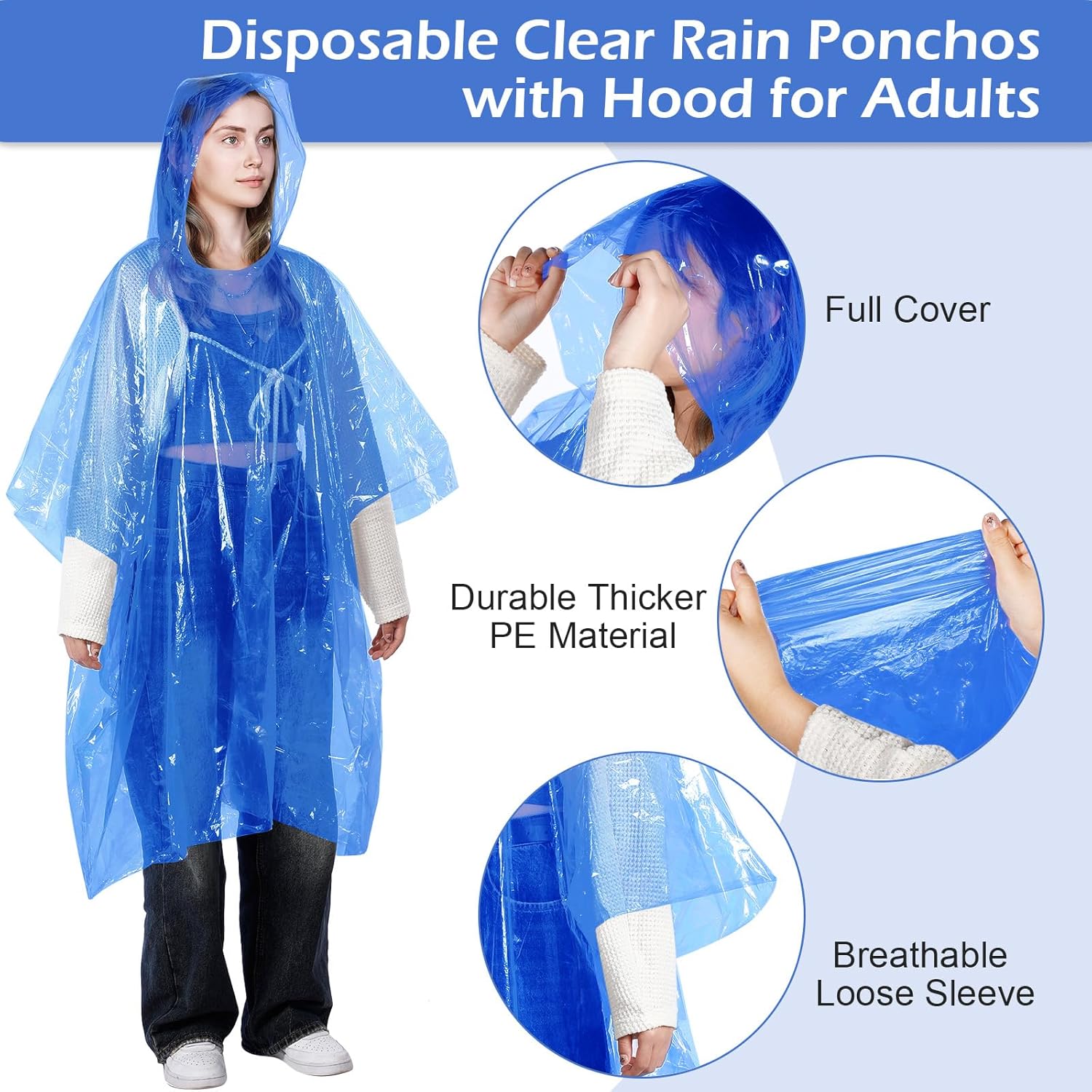 Rain Poncho with Hood