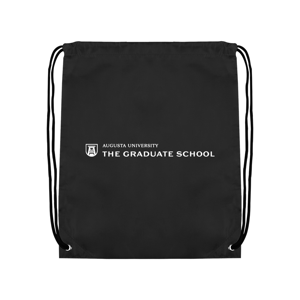 Augusta Black Drawstring Backpack- The Graduate School