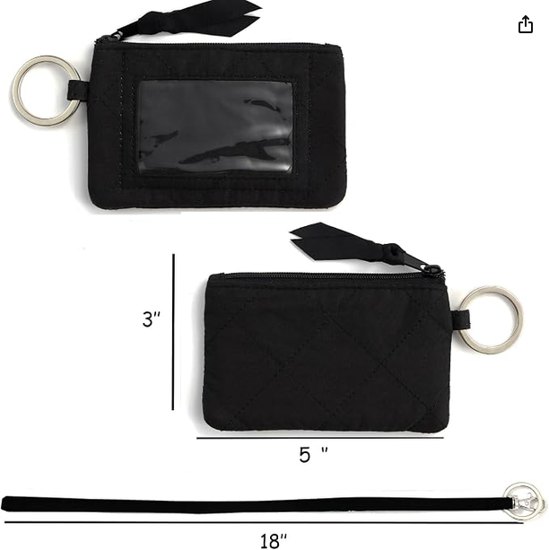 Wonderful Flower Cotton ID Holder with Lanyard