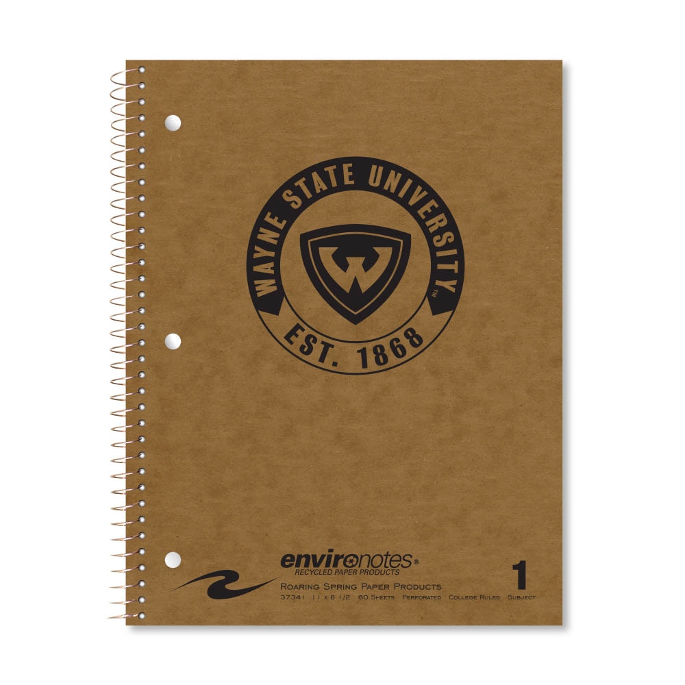Premium Imprinted 1 Subject Recycled Notebook, Classic