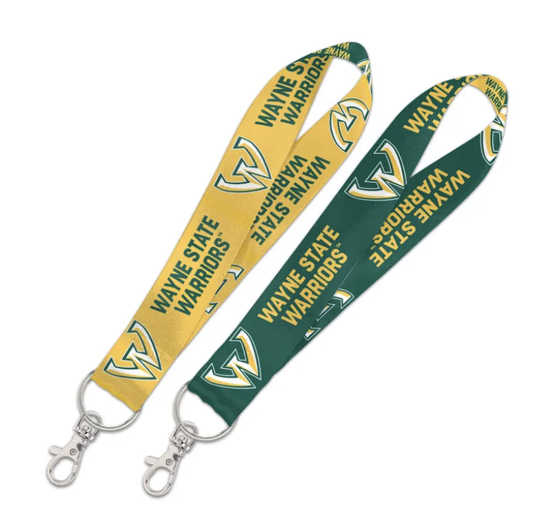 Wayne State Warriors Lanyard Key Strap 1in.