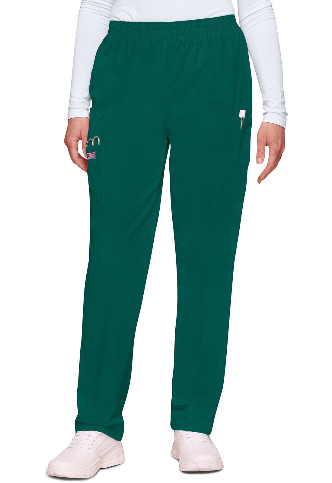 Cherokee Elastic Waist Cargo Scrub Pant (Women's)