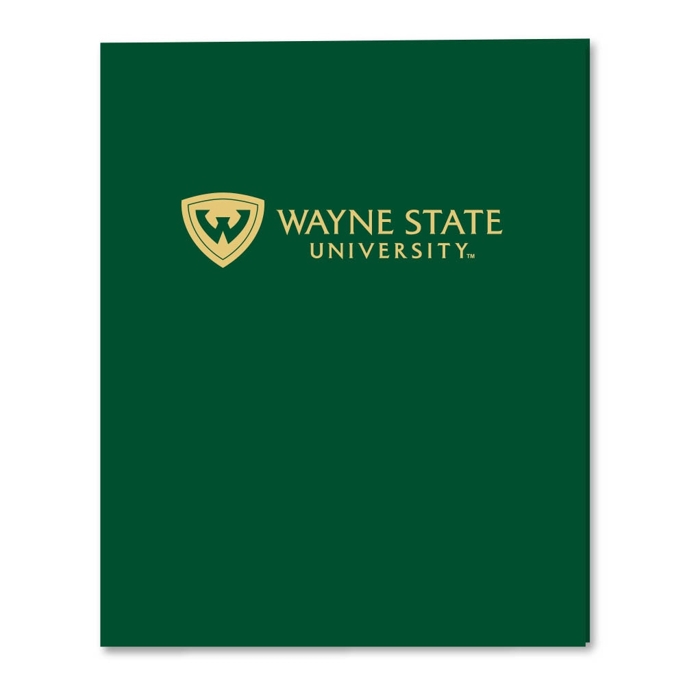 Roaring Springs Wayne State University Foil Folder- Dark Green