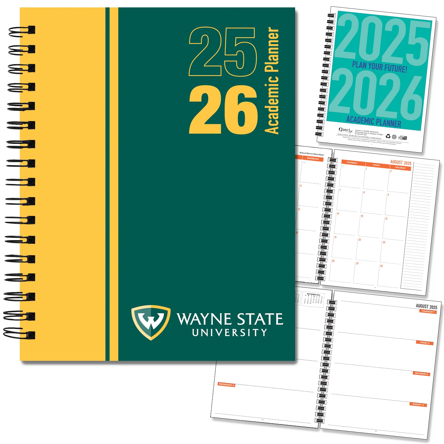 Wayne State University 2025-2026 Wirebound Academic Planner