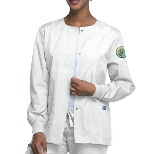 Cherokee Nursing Snap Front Warm-Up Jacket (Women's)