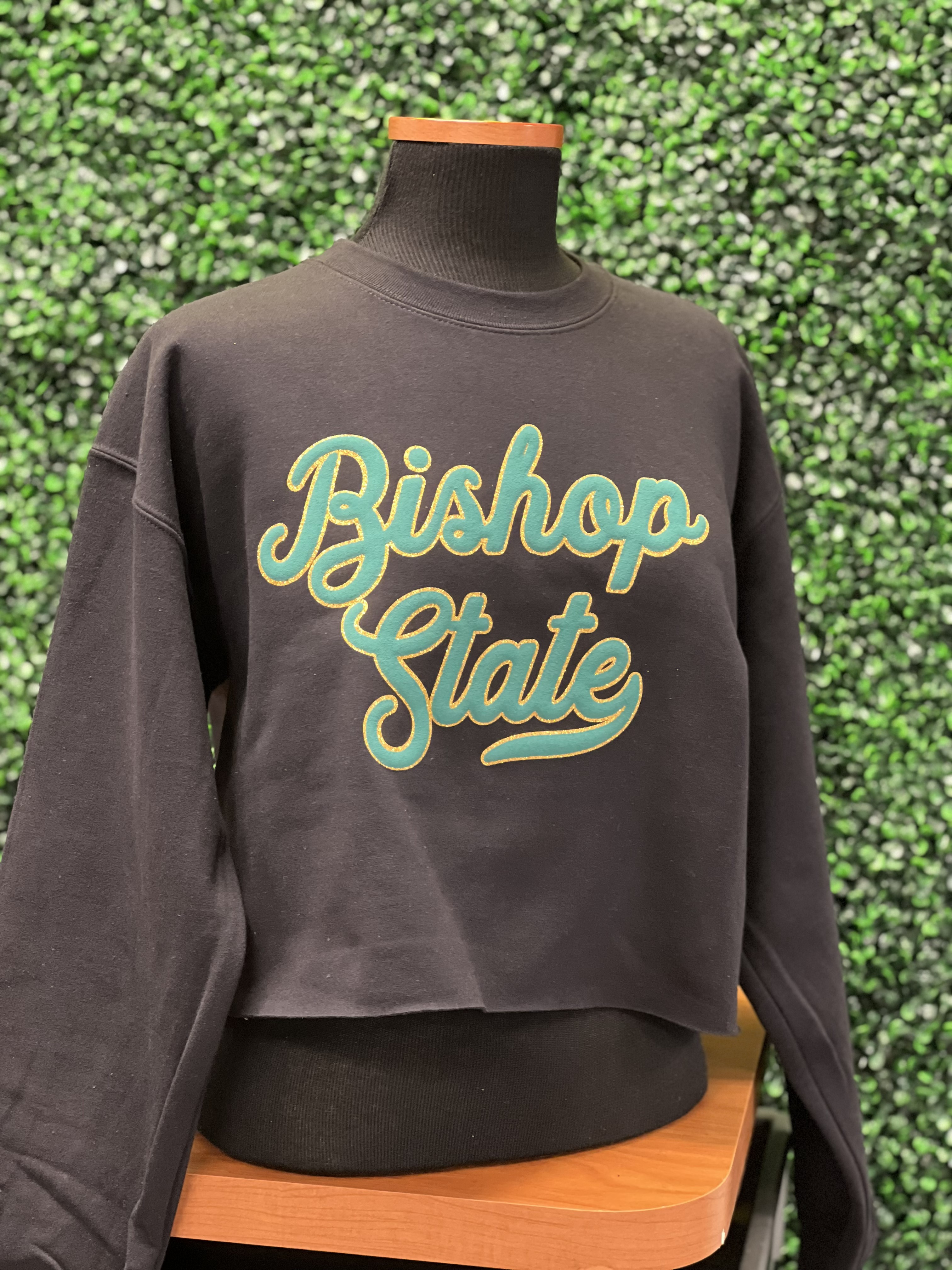 Bishop State Crewneck Crop Sweatshirt
