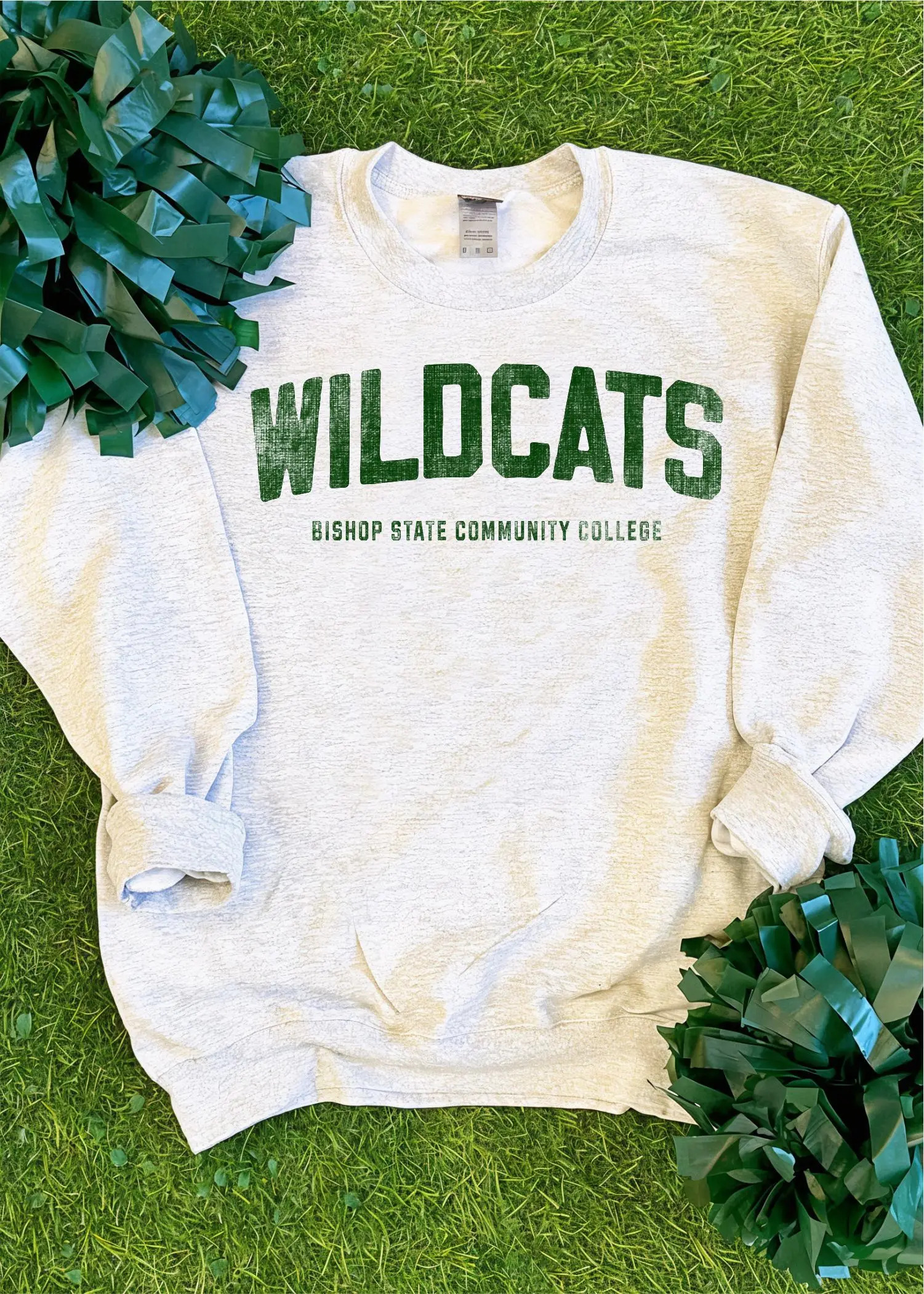 Wildcats Distressed Crew Sweatshirt