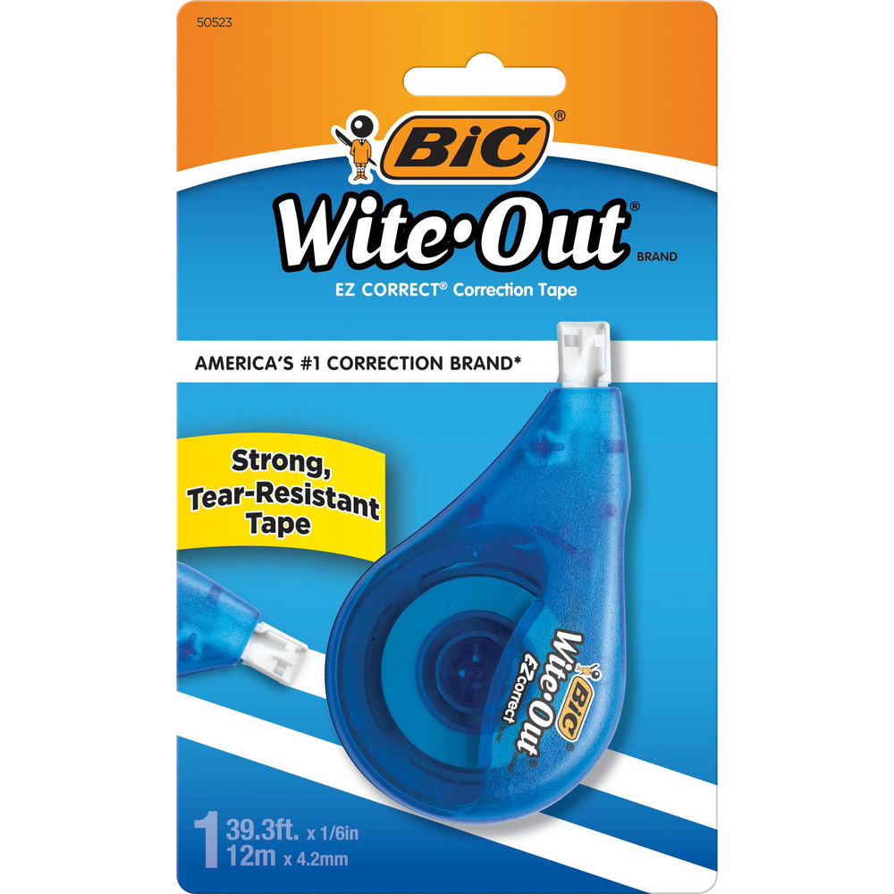 BIC Wite-Out Brand EZCorrect Correction Tape- White