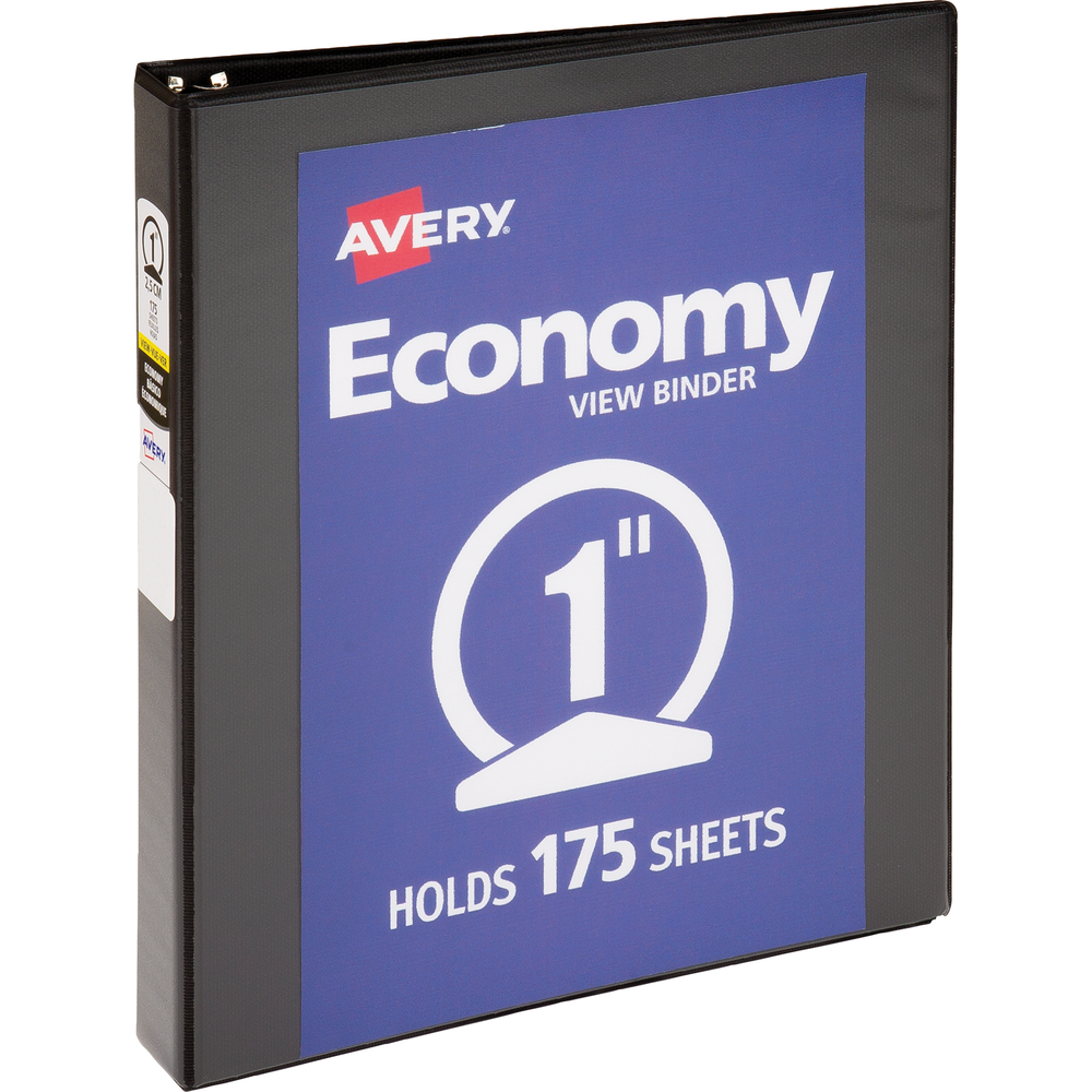 Avery Economy View 1in Binder- Black