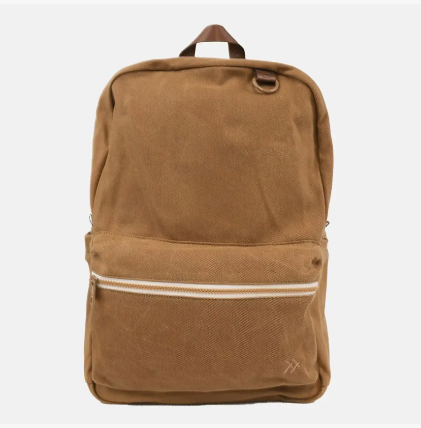 Camel Canvas Backpack