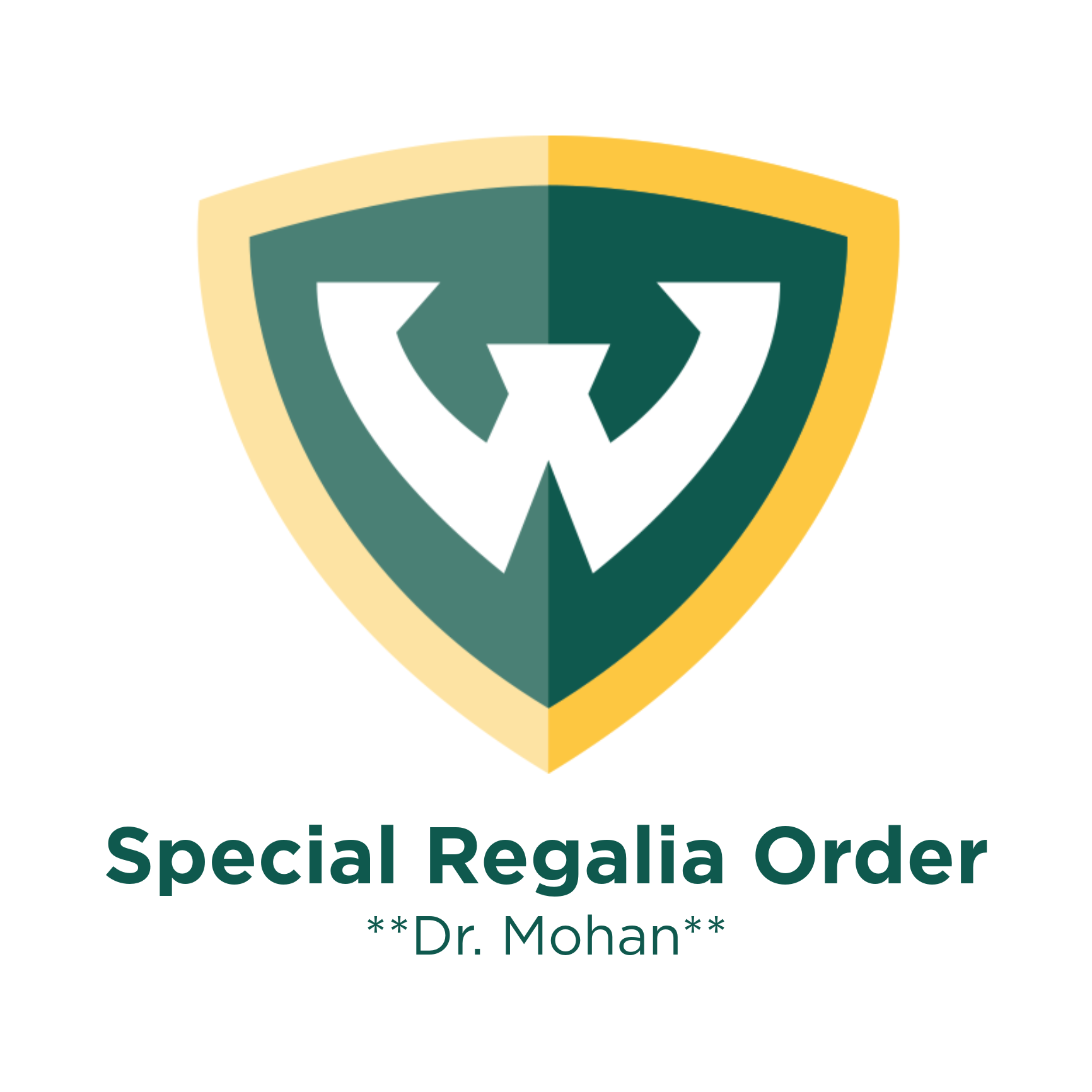 Special Order for Dr. Mohan