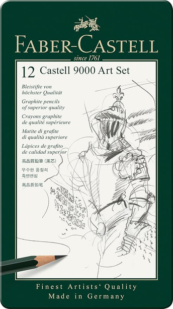 9000 Graphite Sketch Pencil Sets Art 8B - 2H