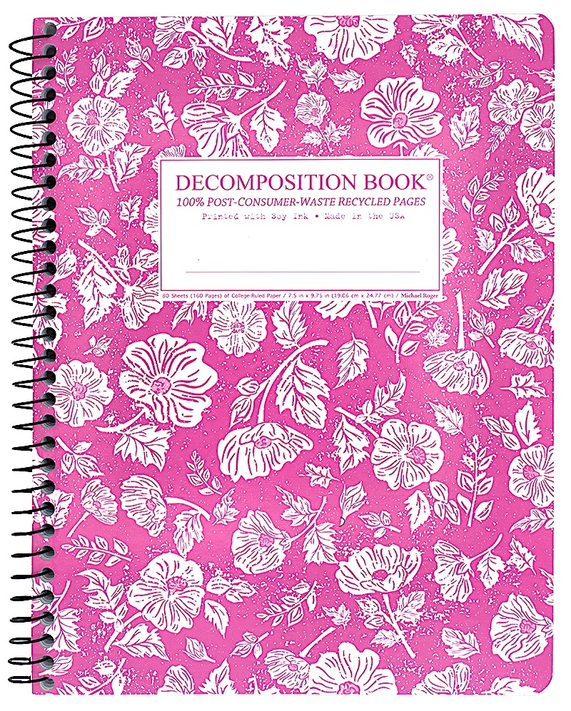 Coil Bound Decomposition Marshmallow Flower Book