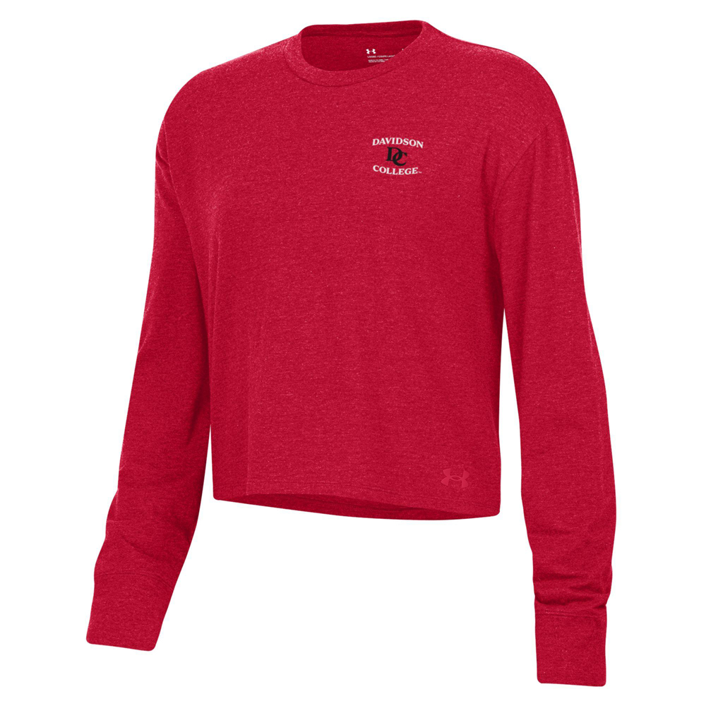 Women's Under Armour Icon Long Sleeve Red Tee