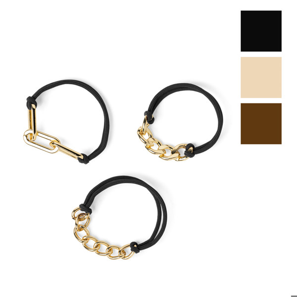 Crush So Extra Bracelet Hair Tie 3pk