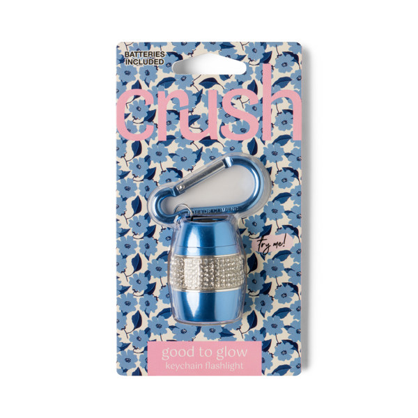 Crush Good To Glow Keychain Flashlight- 1pk Assorted