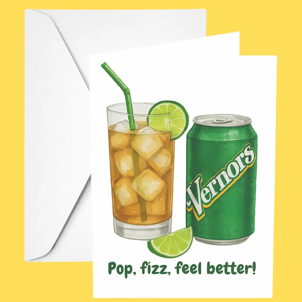 Vernors Pop, Fizz, Feel Better- Michigan Card