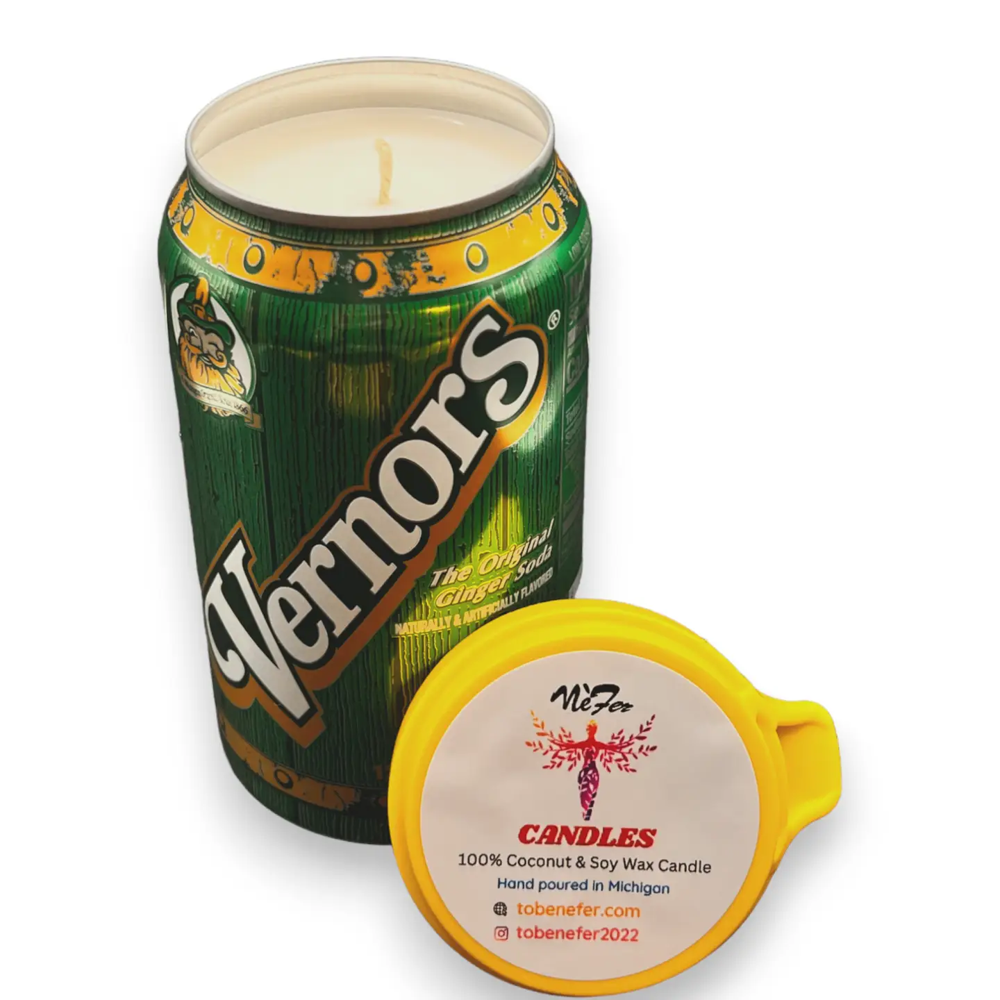 Vernors Ginger Soda Pop Soy Candle 12oz