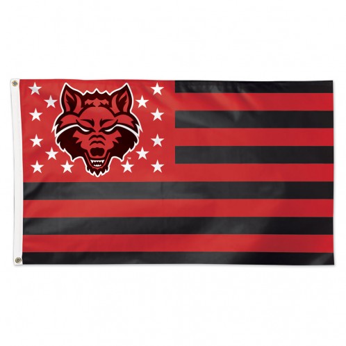 Arkansas State University / Stars and Stripes Flag - Deluxe 3' X 5'