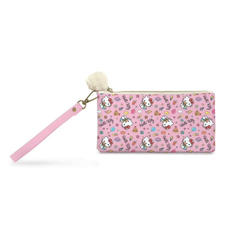 Hello Kitty College Letters Pencil Pouch with Wrist Strap