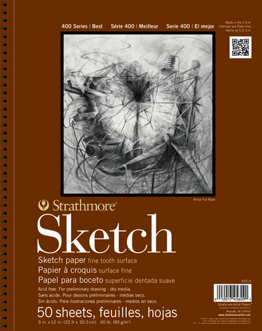 Strathmore 400 Series 9" x 12" Sketch Book