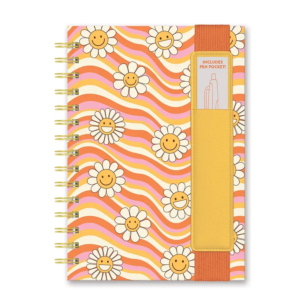 Waves of Melody Oliver Notebook with Pen Pocket