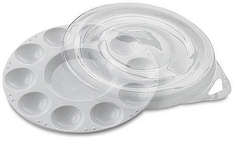 10-Well Plastic Palette with Lid