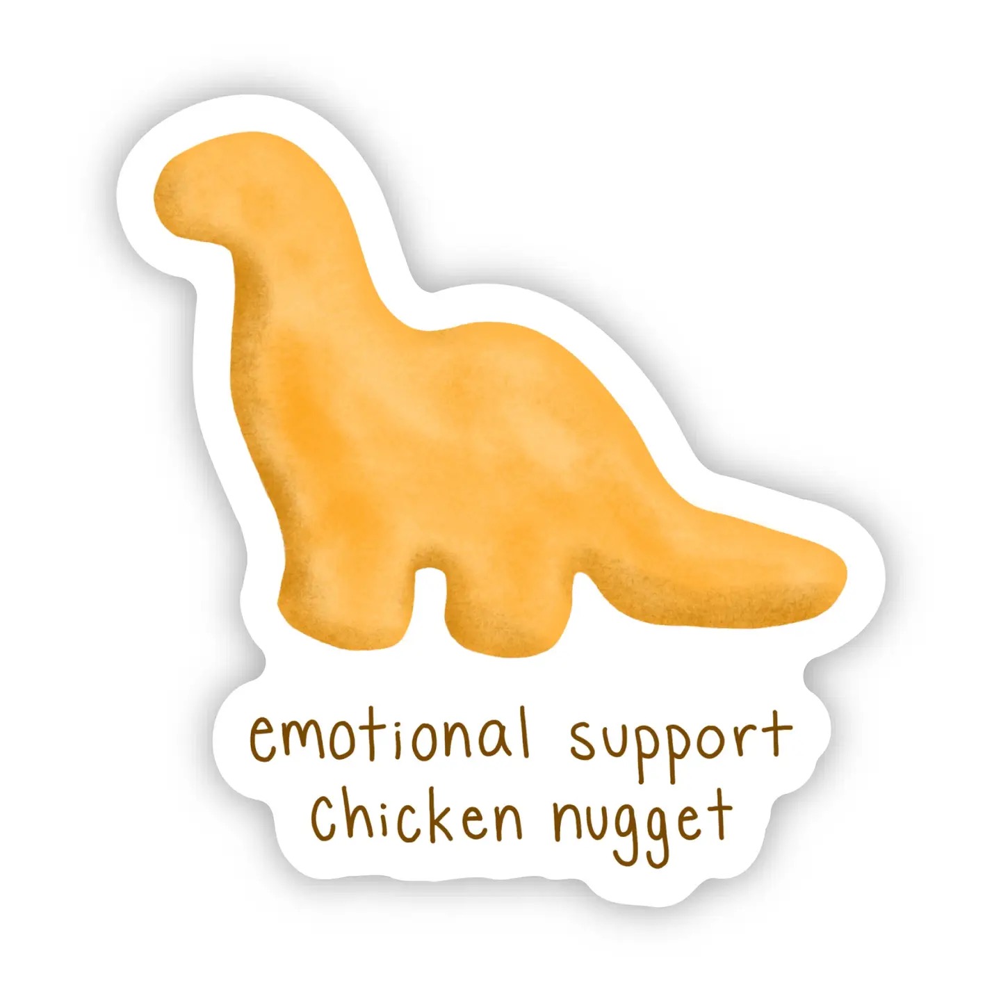 Emotional Support Chicken Nugget Sticker