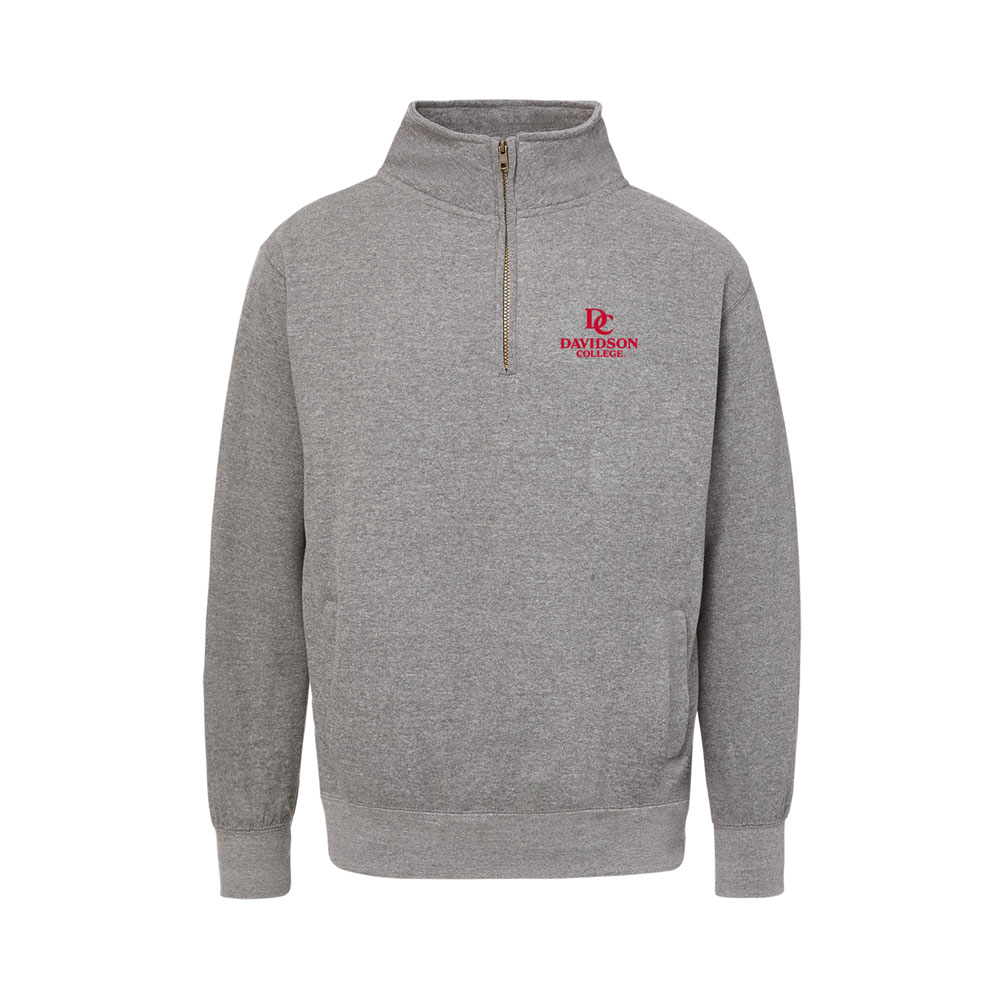 Davidson College Fundamental Fleece Graphite Quarter Zip
