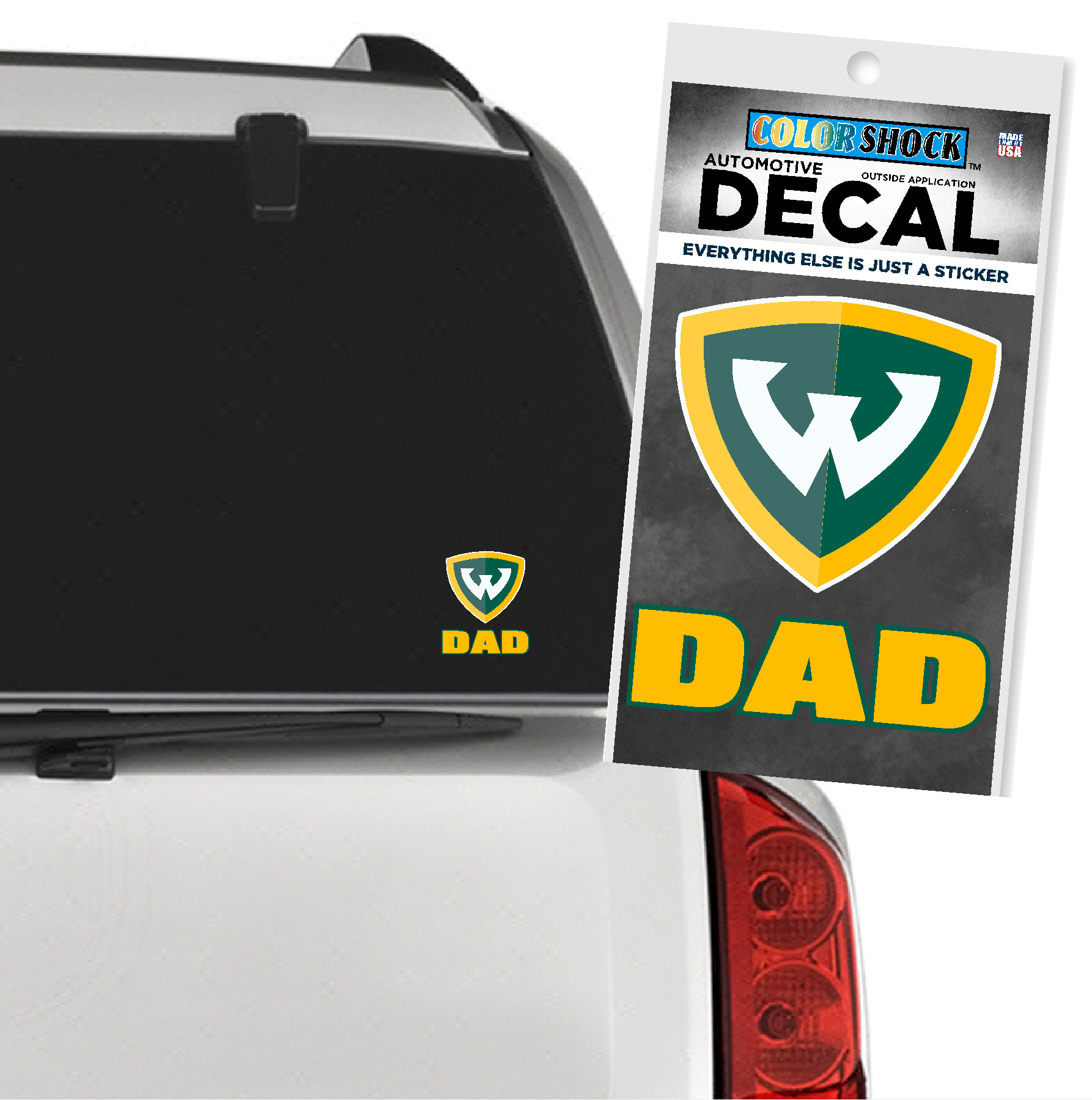 WSU Shield Dad Decal