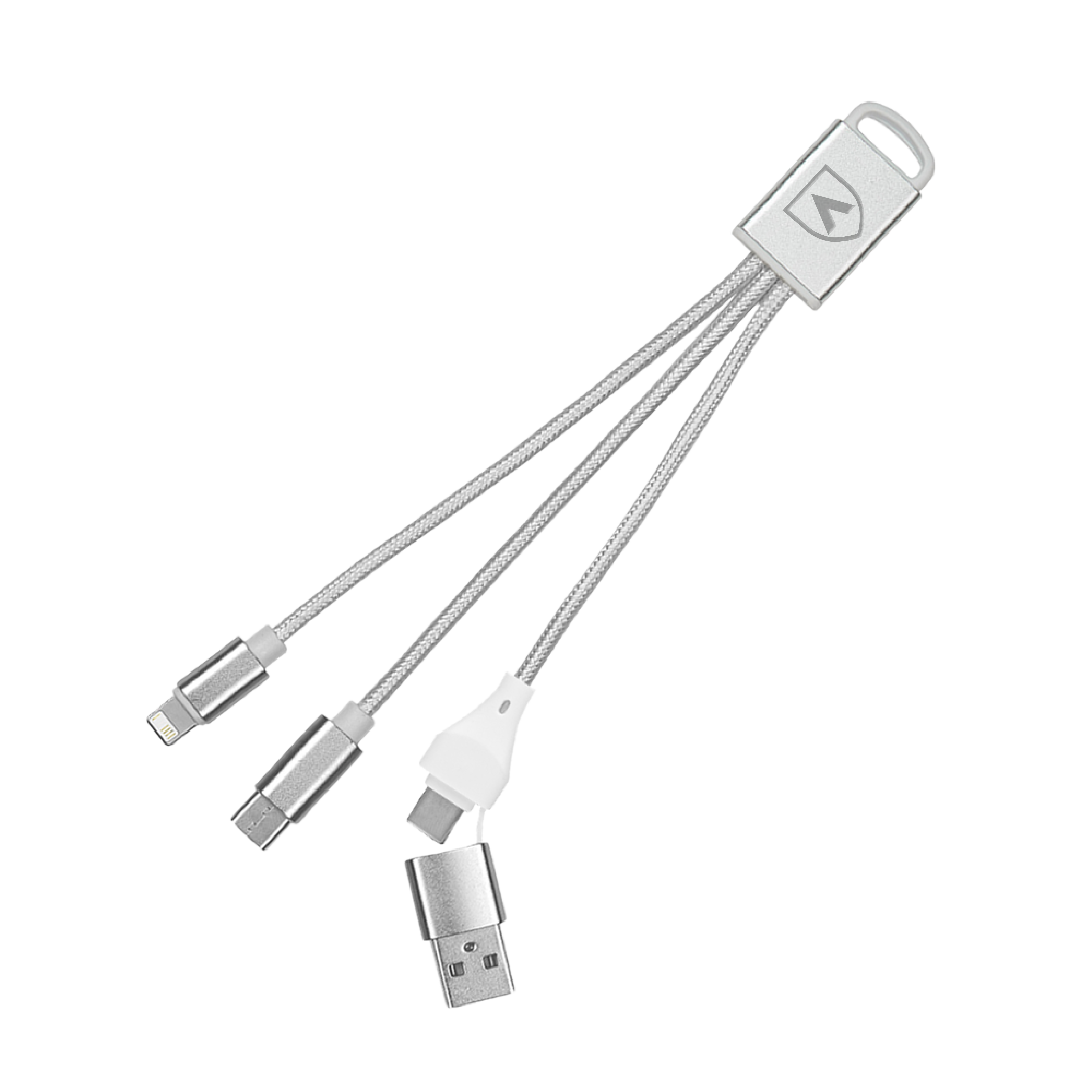 Aiken Technical 3 in 1 Silver Cable Aiken Technical College Shield Engraved