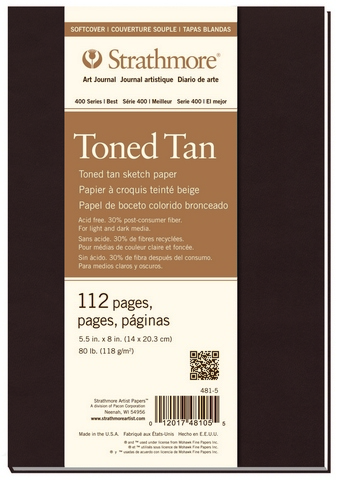Toned Tan Sketch Book 7.75" x 9.75"