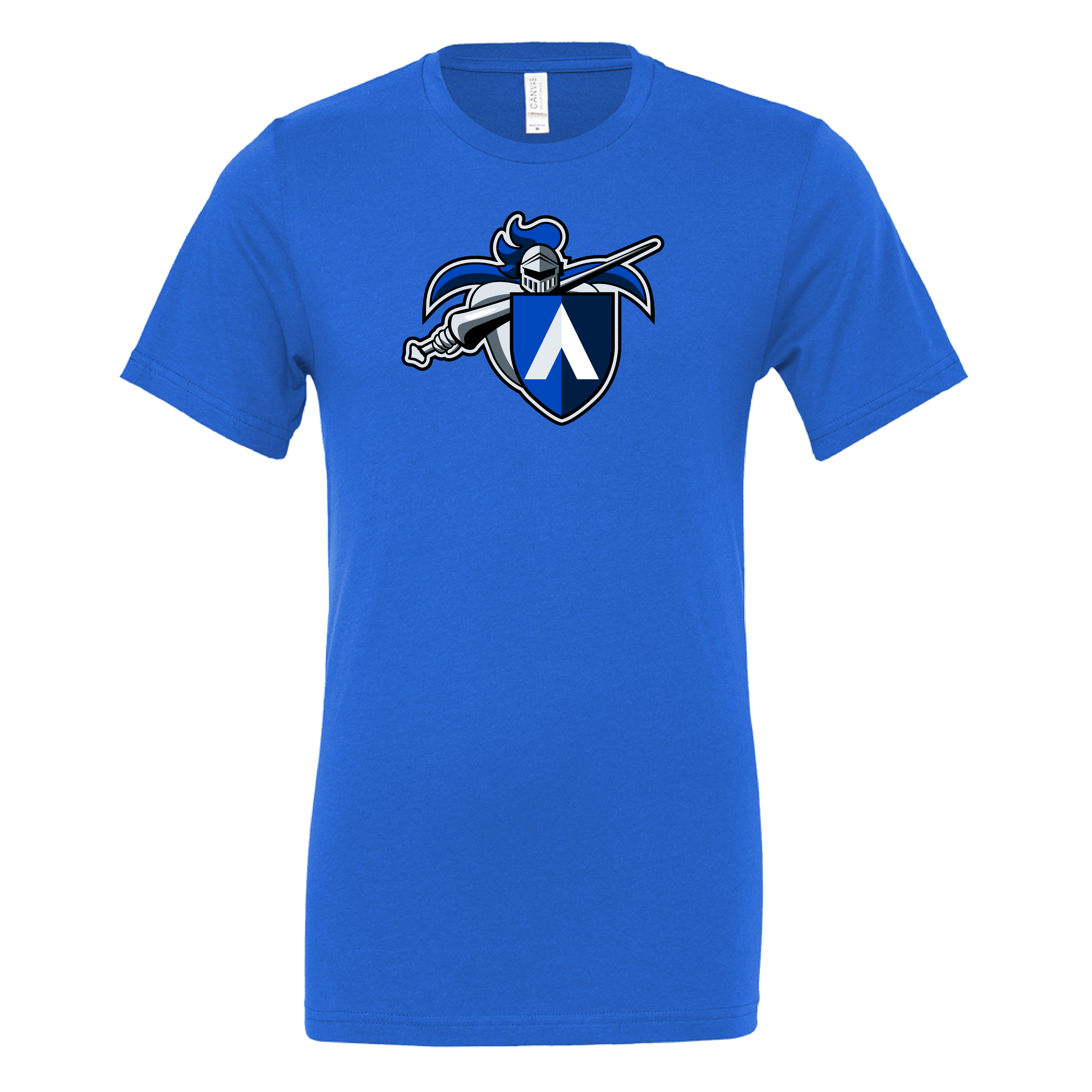 Aiken Technical Bella + Canvas Royal Jersey Cotton T Shirt Aiken Tech Knight