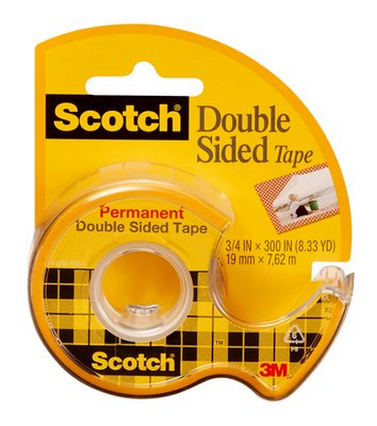 3M Scotch Double Stick Tape 1/2"