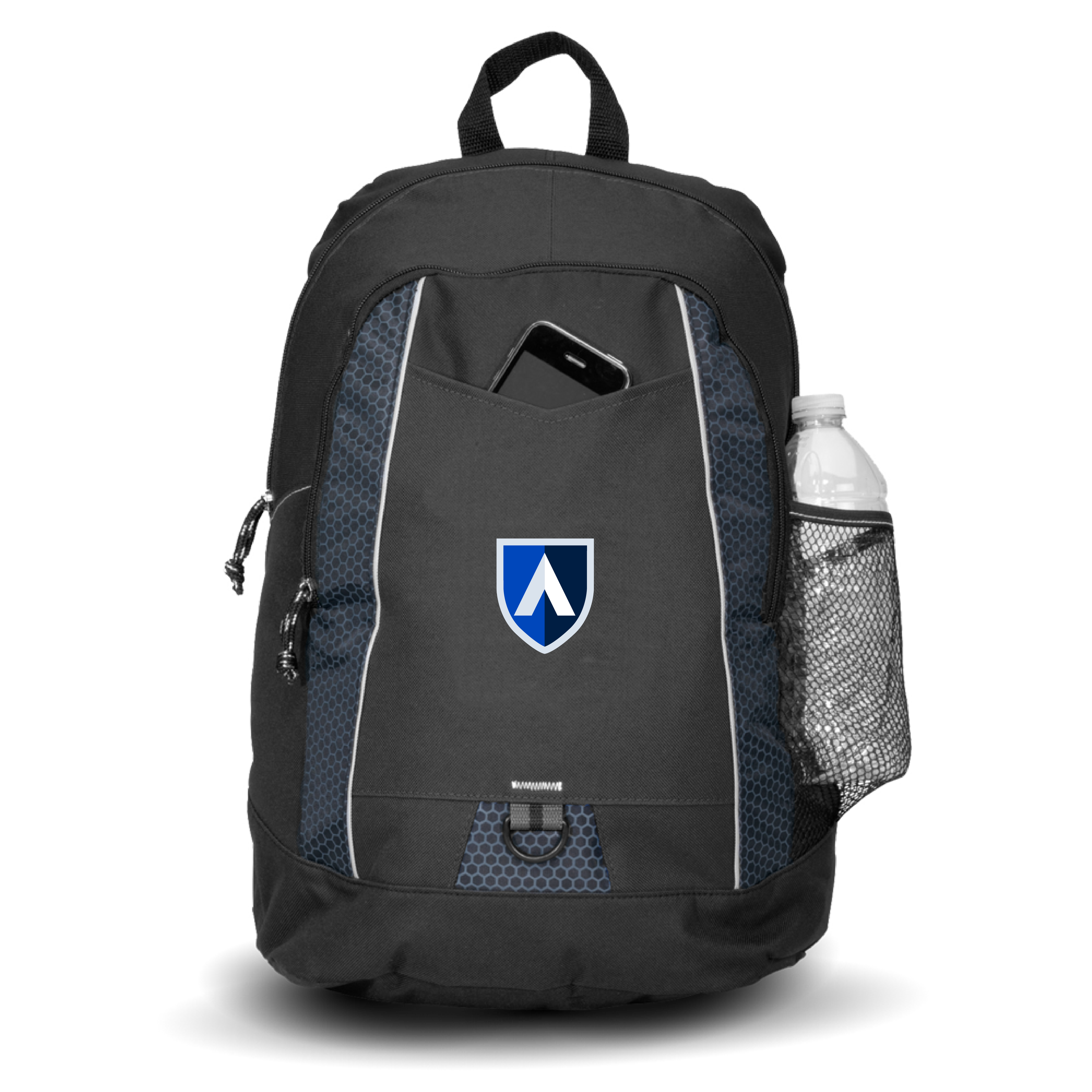 Aiken Technical Black Impulse Backpack Aiken Technical College Shield