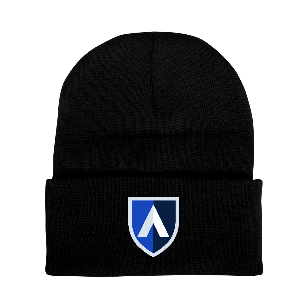 Aiken Technical Black Knit Beanie w/Cuff Aiken Technical College Shield