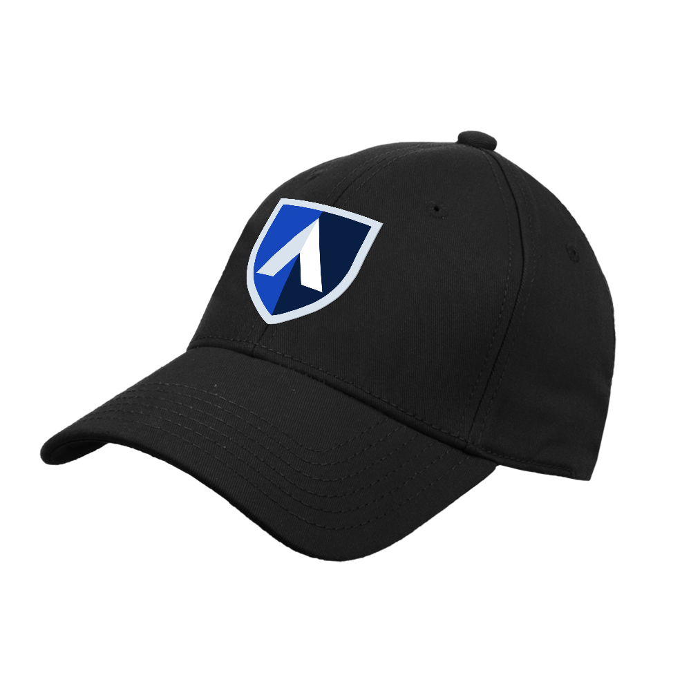Aiken Technical Black Structured Adjustable Pro Style Hat Aiken Technical College Shield