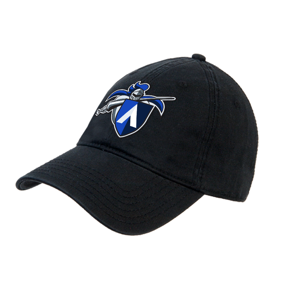 Aiken Technical Black Unstructured Adjustable Low Profile Hat Aiken Tech Knight